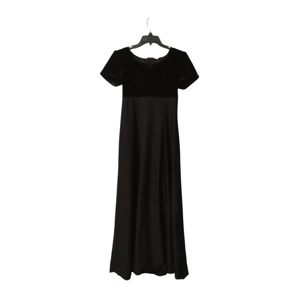 Southeastern Performance Apparel Black Velvet Empire Waist Orchestra Dress 4
